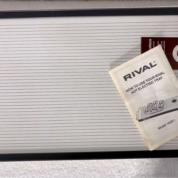Vintage Rival Deluxe Hot Electric Tray - Picture 8 of 16
